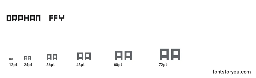 sizes of orphan ffy font, orphan ffy sizes